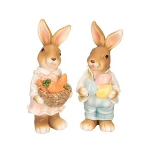 Ideen mit Herz Figuras decorativas de pareja de conejos, 2…