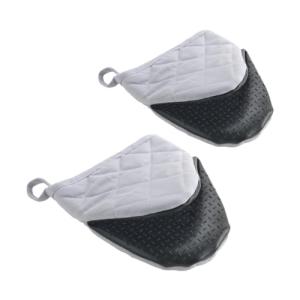 Metaltex Guantes Cocina, Algodón, Gris, 14 cm, 2 Set