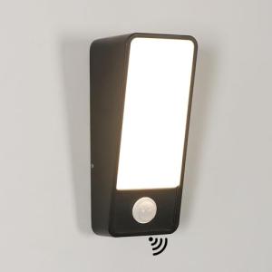 Comely 12W Aplique de Pared Interior/Exterior con Sensor de…