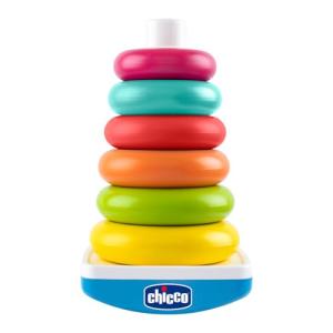 Chicco Juego Torre de Anillos, base oscilante al tacto con…
