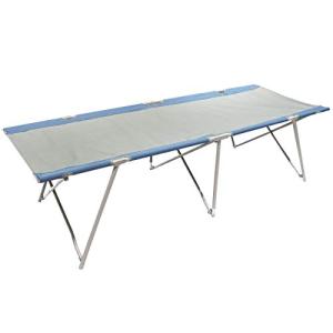 Homecall - Cama de camping plegable, XXL (gris/azul)