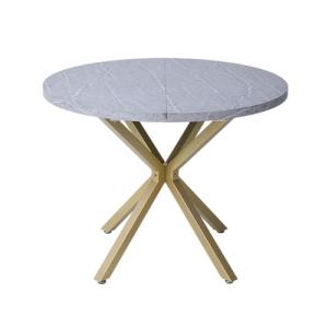 BenyLed Mesa de comedor redonda con patas robustas en forma…