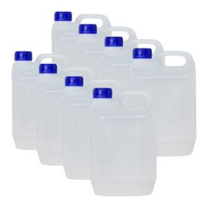 Bidón Garrafa Plástico 5 litros Traslúcido boca 4 cm. Homol…
