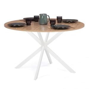 IDMarket Alix - Mesa de comedor redonda para 4-6 personas,…