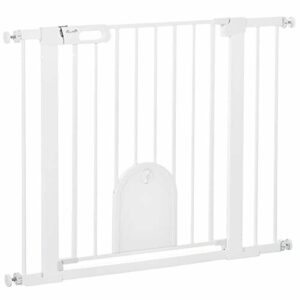 PawHut Barrera de Seguridad para Perros Mascotas 75-103 cm…