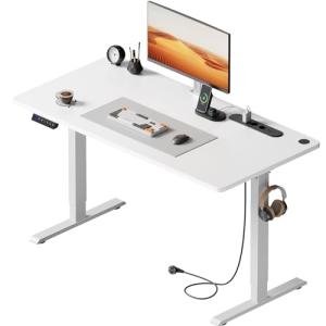 HLFURNIEU Escritorio Elevable Electrico 140 x 60 cm, Mesa E…