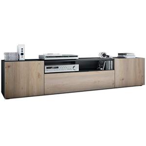 Vladon Mueble TV Mogan, Mueble Televisor con 2 Puertas, 1 P…
