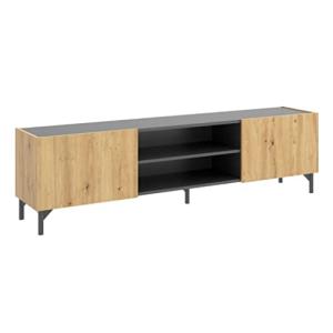 DEKIT GRUPO RIMOBEL Astral Mueble de TV bajo, Melamina, Gra…