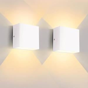 Lureshine Juego de 2 luces LED de aplique pared interior, 1…
