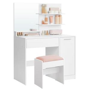 VASAGLE Kailyn Colección - Tocador con Taburete, Mesa de Ma…