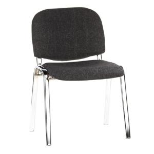hjh OFFICE 704220 Silla de confidente XT 600 Tela Cromado/A…