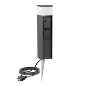 ledscom.de Luz de bolardo PODEL con piqueta de tierra y cab…