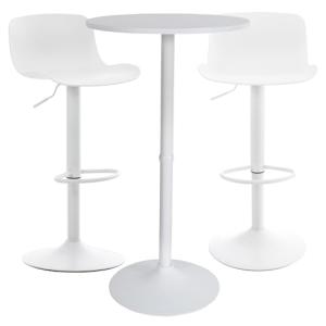 CLP Conjunto De 2 Taburetes De Bar con Respaldo Alto & 1 Me…