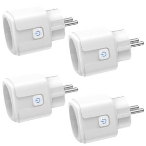FAYIBUY Enchufe Inteligente WiFi, 4 Pack Enchufe WiFi Medid…