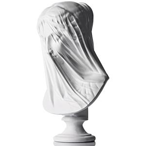 Estatua de diosa griega con busto velado de 13 pulgadas, gr…