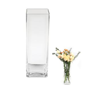 ASSRECT Jarrones de Cristal 30cm, Jarrón Cristal Transparen…