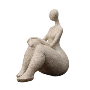 Arte abstracto moderno para mujer gorda, escultura de resin…