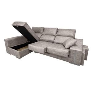 amuéblate online - Sofá Chaise Longue Izquierdo con Dos Tab…