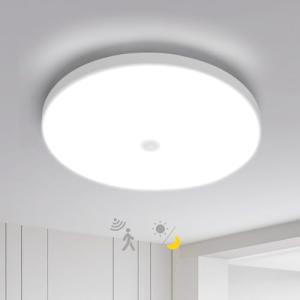 GREAT JACOB Plafón LED con Sensor de Movimiento y Crepuscul…