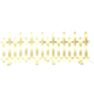 Well Home Juego de 8 Piezas de luces para valla LED color b…