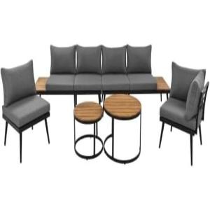 Juego de Comedor jardín 6 Piezas, Muebles para terraza y ba…