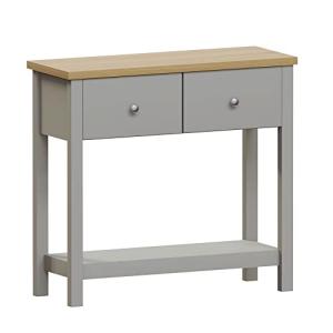 Movian Arlington-Mesa Consola de 2 cajones, Madera de ingen…