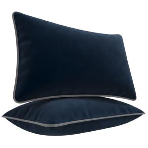 Blau Marité Set de 2 Fundas Cojín Terciopelo. Fundas Cojine…