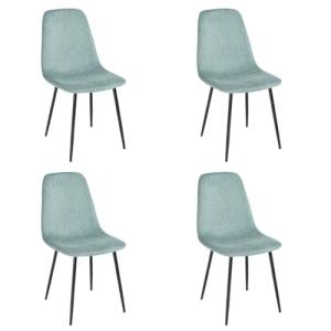 LOLAhome - Pack de 4 sillas de Comedor o Cocina Lina Azul t…