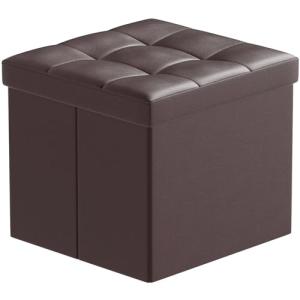 BRIAN & DANY Puff Almacenaje Plegable, Taburete de Almacena…