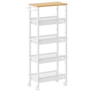 VASAGLE Carro de 5 Niveles, Carro Estrecho de Cocina con Ru…