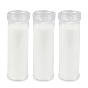Paquete de 3 Velones Litúrgicos Blancos de Parafina - 18x6…