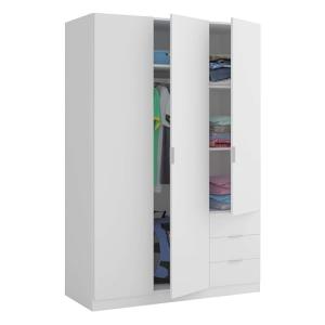 Habitdesign Armario Ropero de Tres Puertas y Tres Cajones,…