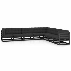MOONAIRY Set de Muebles de jardín 8 pzas con Cojines, Muebl…