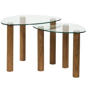 HOME DECO FACTORY, HD0555, Mesa Gigogne de Cristal Templado…