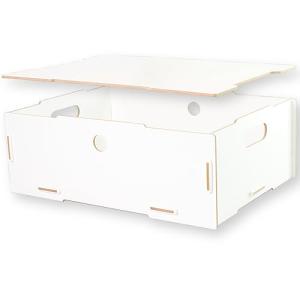 Cajas de madera con tapa MDF - 39x29x14 cm - Cesta almacena…