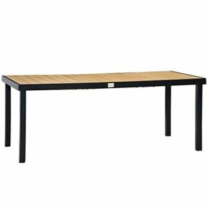 Outsunny Mesa de Comedor Exterior de Aluminio Mesa de Jardí…