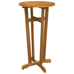 vidaXL Mesa Alta de jardín Madera Maciza de Acacia Ø60x105…