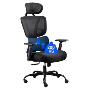 BRTHORY Silla de Oficina Ergonómica de Escritorio, Malla Tr…