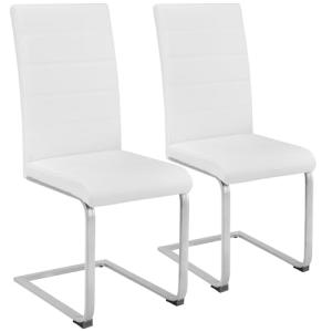 TecTake Set de sillas cantilever de comedor (2x blanco | Nr…
