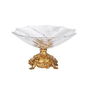 IUokLU Plato de Fruta Seca de Cristal Transparente frutero…