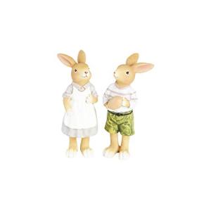 HEITMANN DECO Cerámica Conejo y Conejo – Figuras Decorativa…
