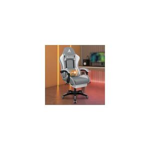 ALFORDSON Silla Gaming de Masaje, Silla de Oficina con repo…