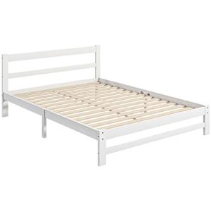 HOMCOM Marco de Cama de Madera 195x141 cm Estructura de Cam…