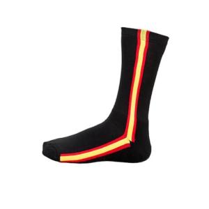 Genérico Calcetines con bandera de españa vertical (Negro)