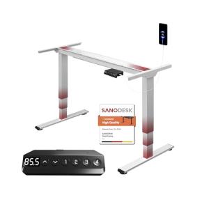 SANODESK Escritorio Elevable Eléctrico con Ajuste de Altura…