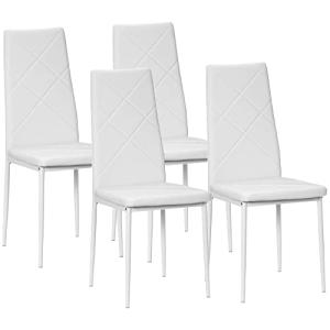 HOMCOM Juego de 4 Sillas de Comedor Nórdicas Sillas de Coci…