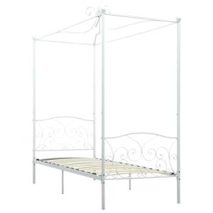 vidaXL Estructura de Cama con Dosel de Metal Somier Mobilia…