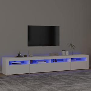 IKAYAA Mueble para TV de 240 cm, Mueble de TV con iluminaci…