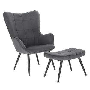 WOLTU Sillón de Relax con Reposapiés Silla de Escritorio co…