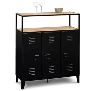 IDMarket – Mueble de bar aparador Ester con 3 puertas de me…
